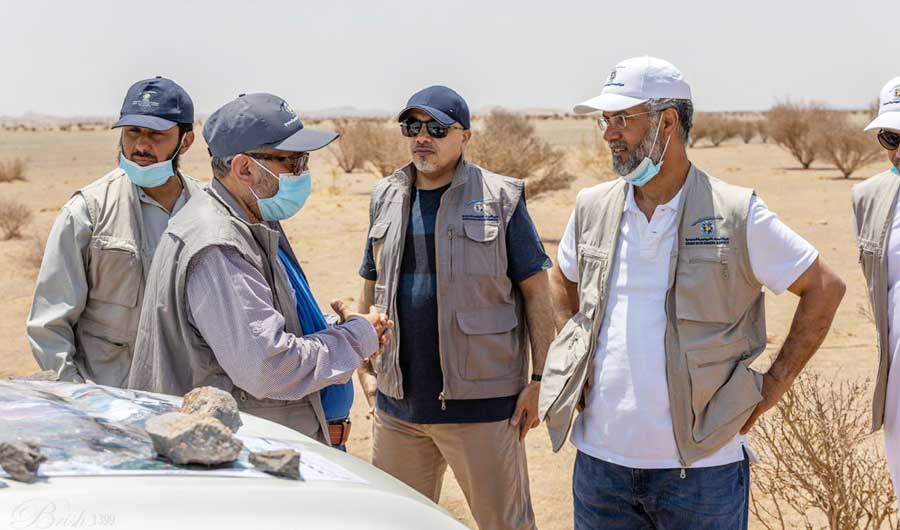 Al-Rashrashiyah cliffs near Qurayyat, northwestern Saudi Arabia — site of the 2021 Eocene whale graveyard